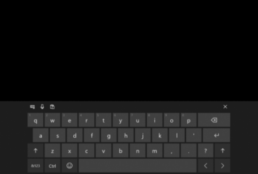 Membuka virtual keyboard lewat taskbar