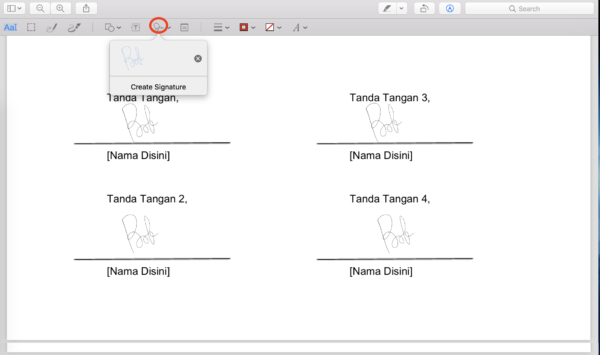 Cara Mudah Tanda Tangan Langsung di PDF Mac
