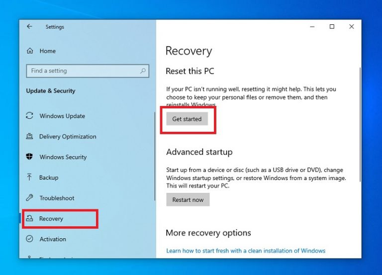 Device reset password. Windows 10 reset your PC. Start > settings > update & Security > Recovery > reset this PC >.