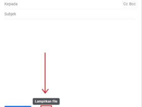 ikon penjepit di gmail. berfungsi untuk melampirkan file